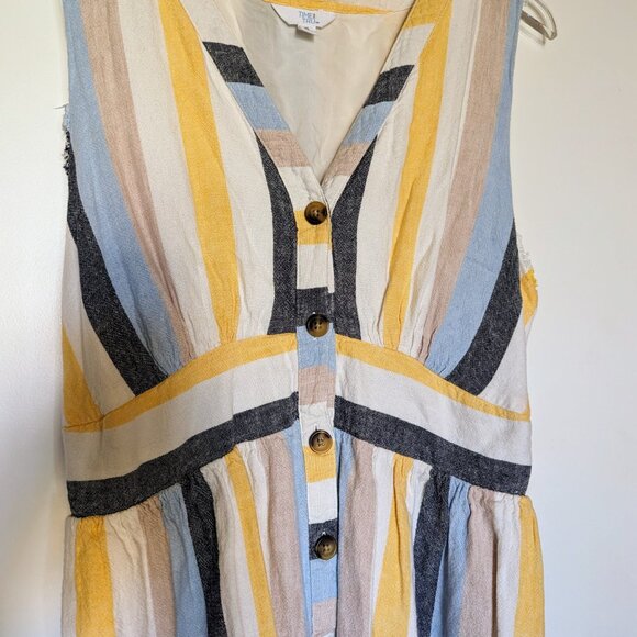 Striped Linen Midi Dress - Picture 4 of 5